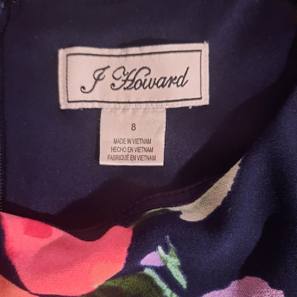 Jessica Howard floral fit and flare pleated dress sz 8 *2 - Picture 7 of 9